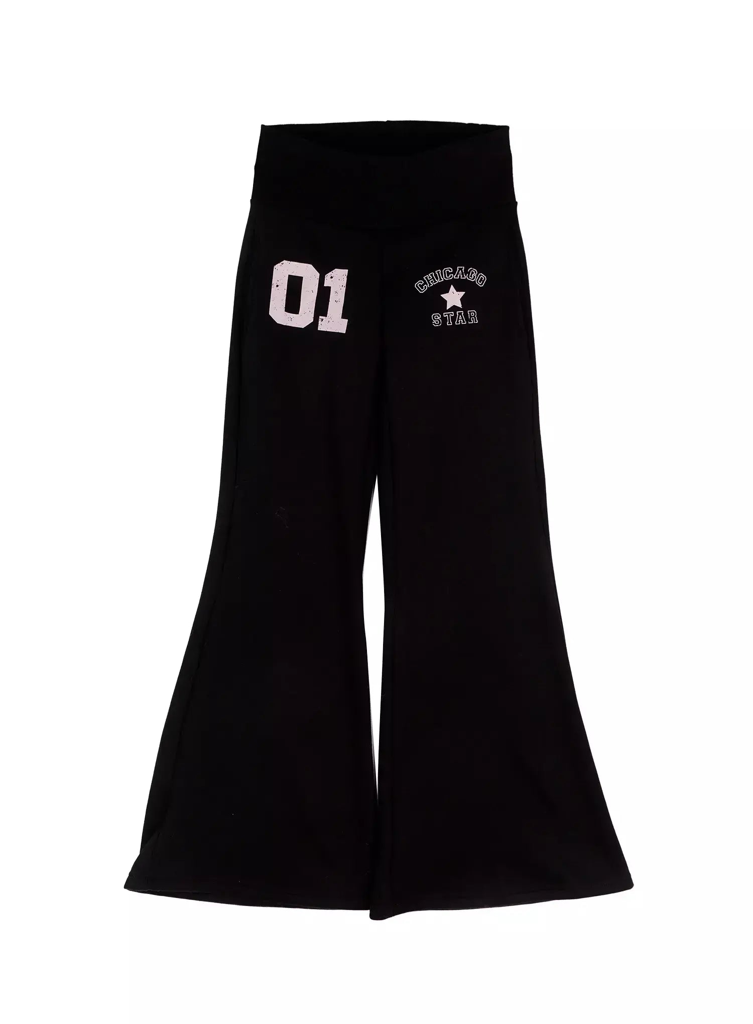 Graphic Bootcut Pants IN528