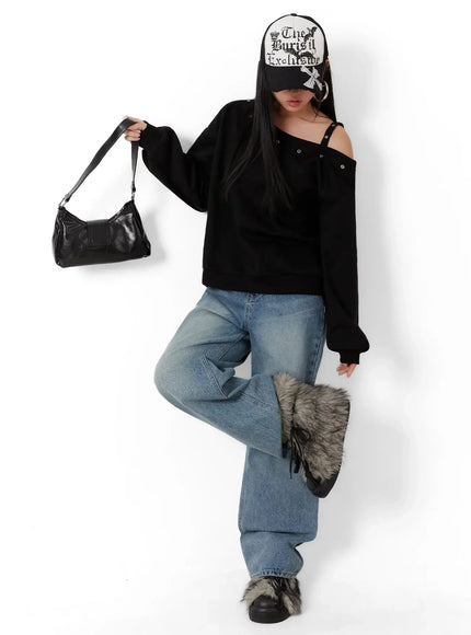 one-shoulder-eyelet-sweatshirt-id525