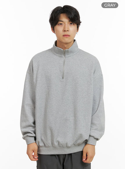 mens-cozy-zip-up-solid-sweatshirt-gray-ig409