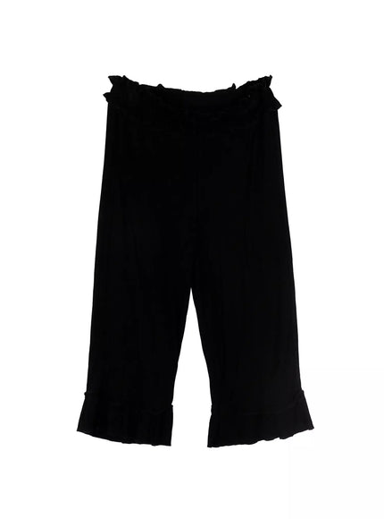 Frill Ribbed Crop Leggings IO516