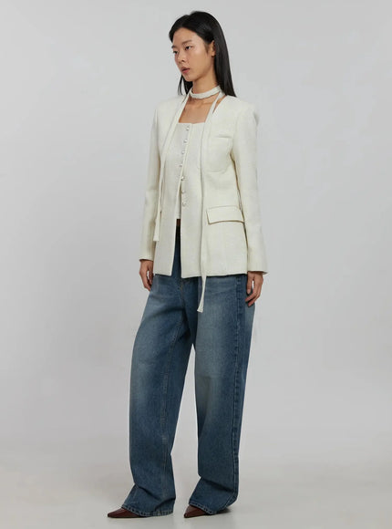 tweed-square-neck-jacket-scarf-set-ij508