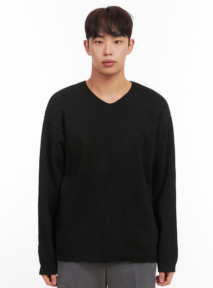mens-essential-black-v-neck-sweater-if517