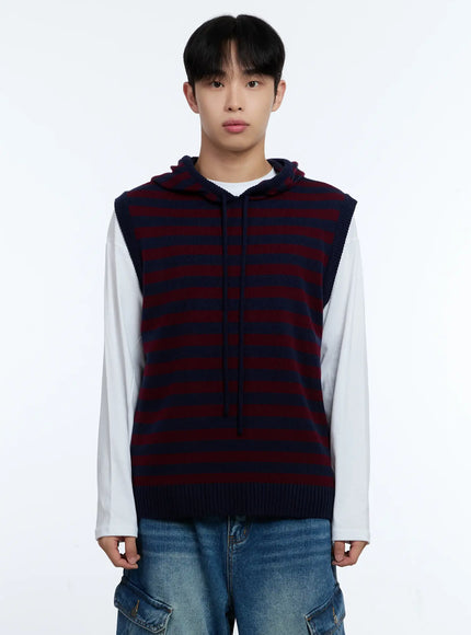 mens-striped-knit-sleeveless-hoodie-ig515