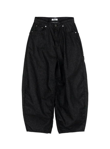 Lea Cross-Patch Baggy Jeans IS525