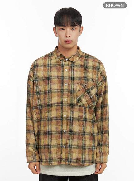 mens-vintage-checkered-shirt-io420