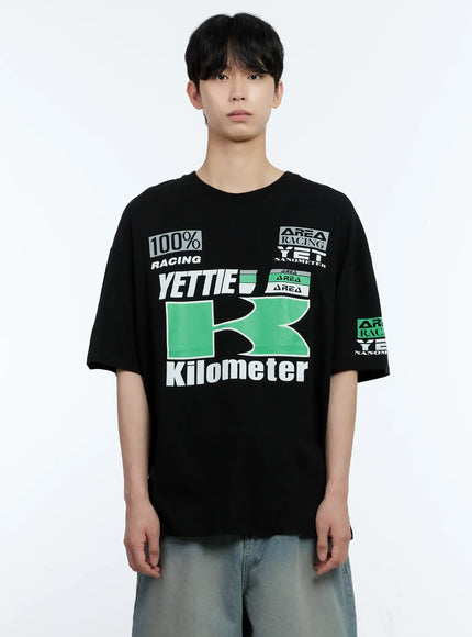 mens-statement-graphic-t-shirt-ig501 / Black