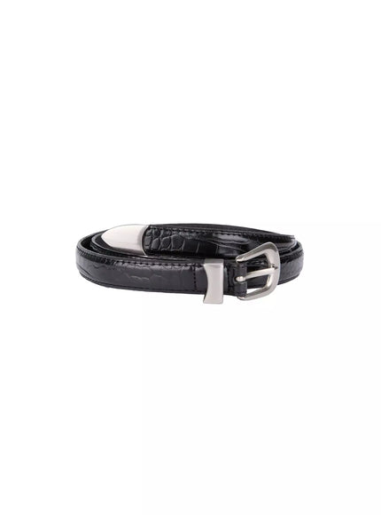 mens-vintage-horseshoe-buckle-belt-il516 / Black