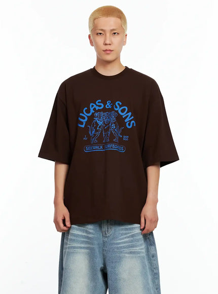 Men's Lucas Graphic Oversized Tee IL514