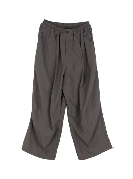 Men's Seam Detail Balloon-Fit Drawstring Pants IL511