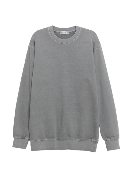 mens-washed-crewneck-sweatshirt-ig512 / Gray
