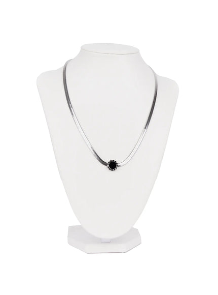 unique-roman-numeral-chain-necklace-in510 / Silver