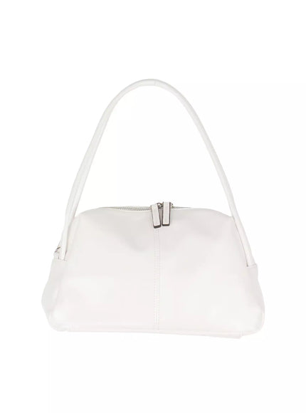 stitched-faux-leather-shoulder-bag-iu512 / White
