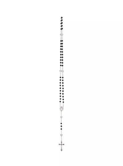 Rosary Style Cross Necklace IN525