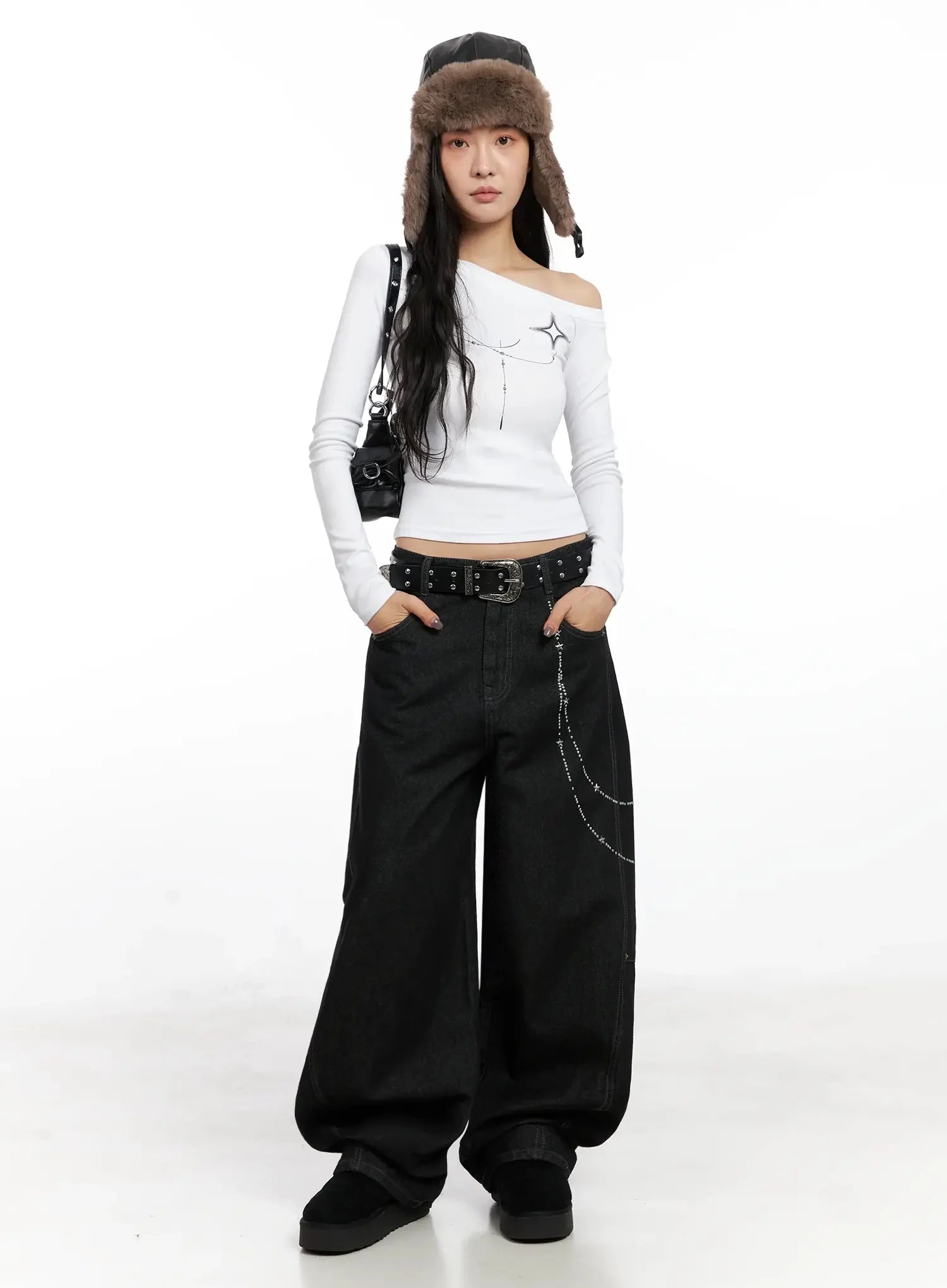 geometric-studded-off-shoulder-top-in528