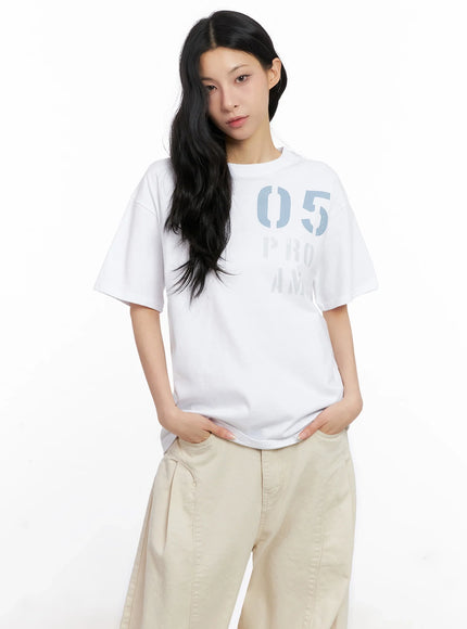 05 Graphic Print Short-Sleeve Tee IG508