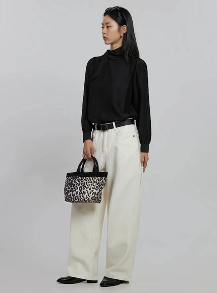 high-neck-tie-blouse-id504