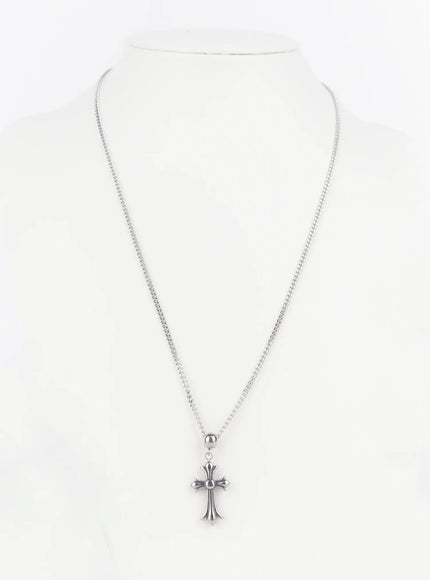 mens-cross-chain-pendant-necklace-is509