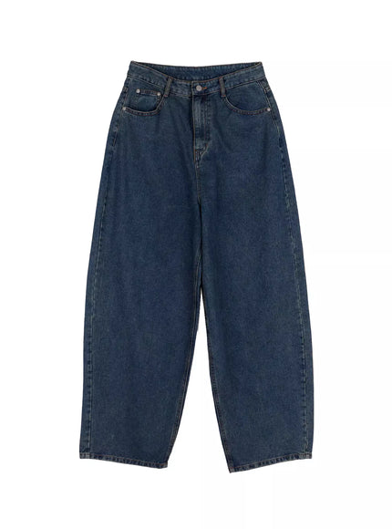 Aleena Mid-Wash Baggy Jeans IN528