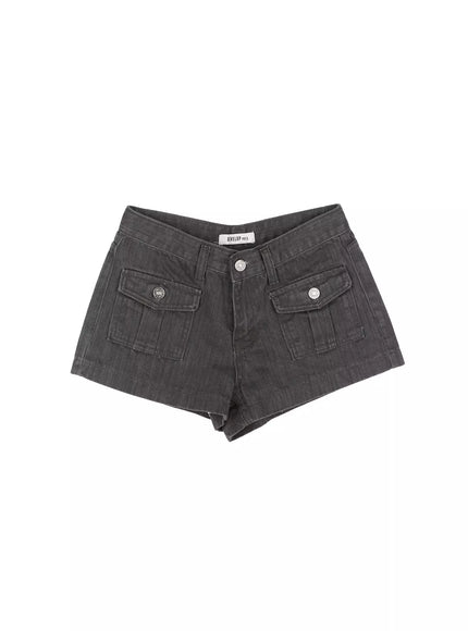 washed-pocket-detail-shorts-iu524