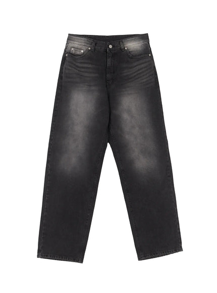 Men's Washed Loose-Fit Jeans IL529