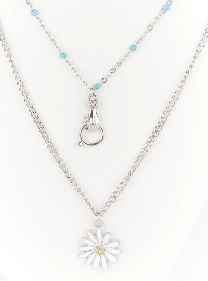 mens-floral-double-layer-necklace-is510