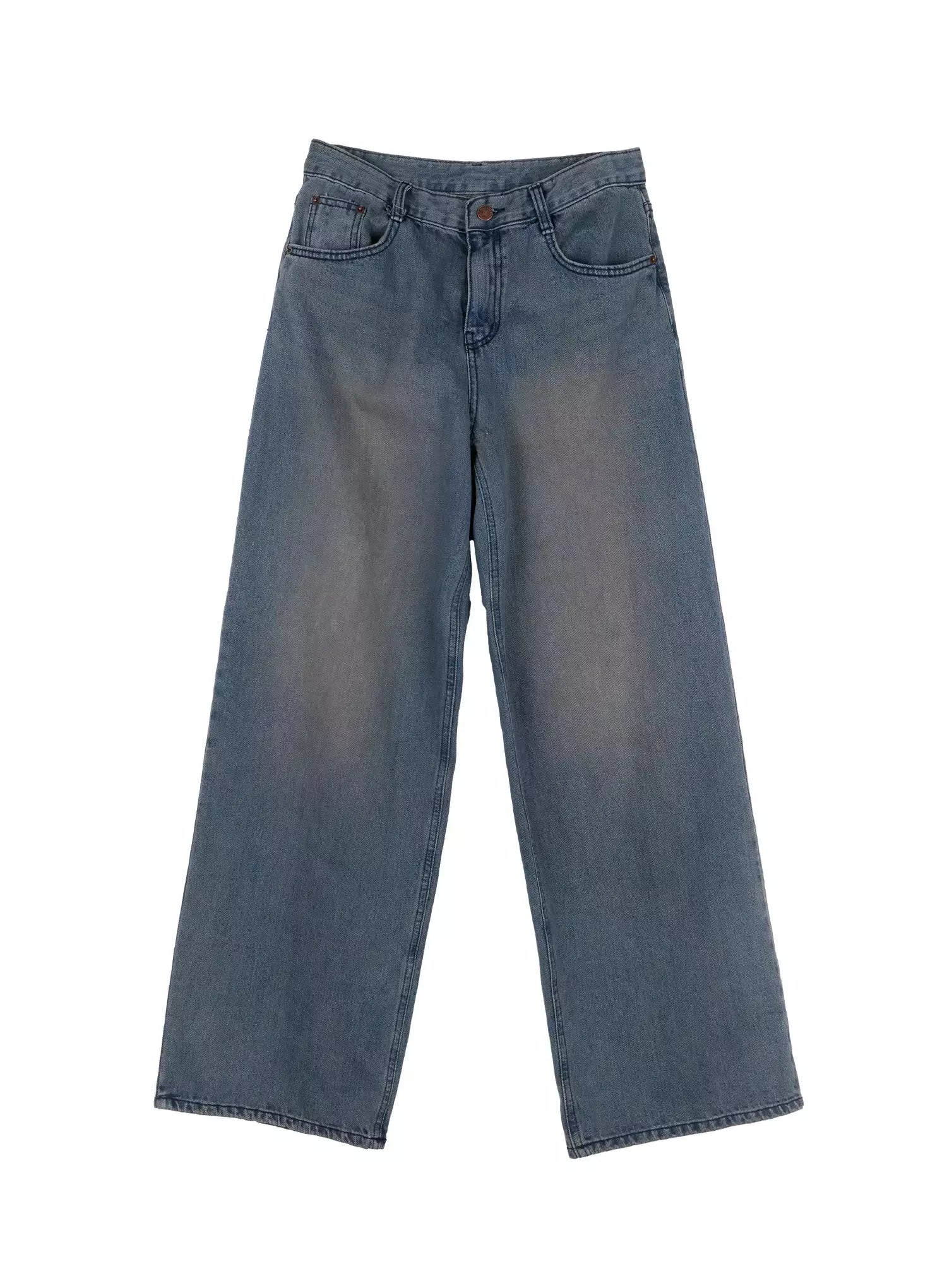 Rayna Mid Wash Wide Fit Jeans IO527