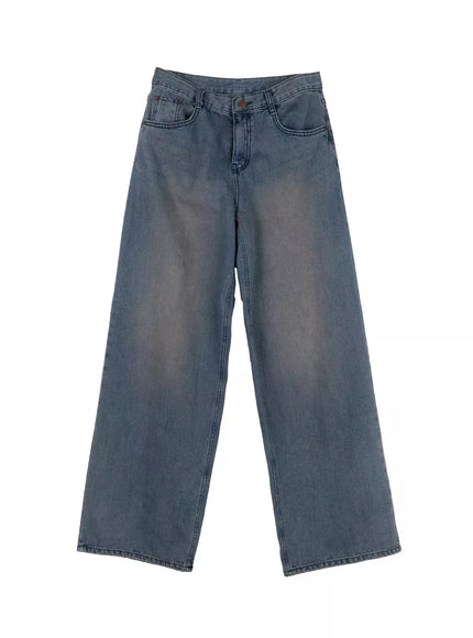 Rayna Mid Wash Wide Fit Jeans IO527