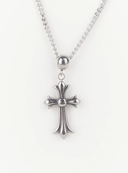 mens-cross-chain-pendant-necklace-is509