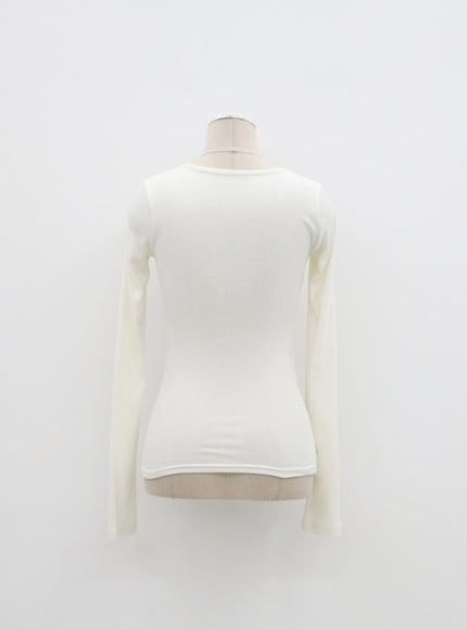 Ribbed Knit Top IF314
