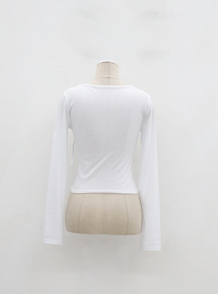 Cut-Out Cropped Top IF301