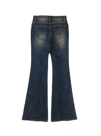 karla-vintage-logo-flare-jeans-io520