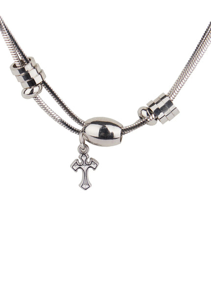 Layered Cross Necklace IF526