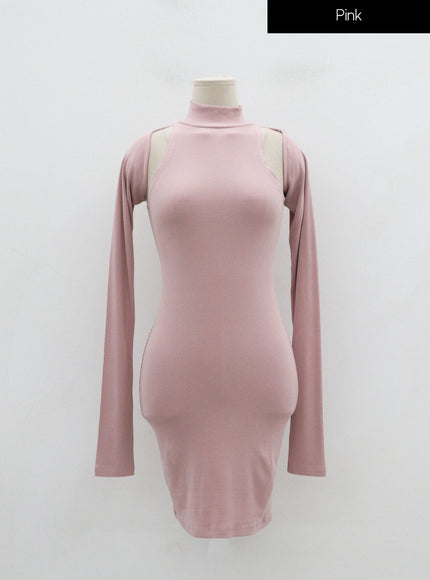 Bolero And Sleeveless Mini Dress Set ID07