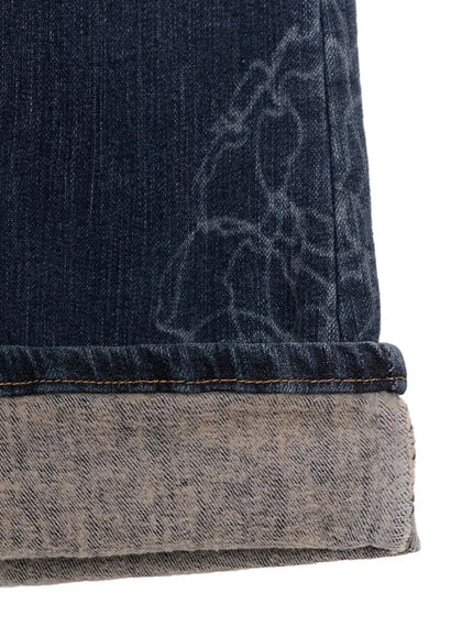 Amari Floral Embriodered Bootcut Jeans IN528