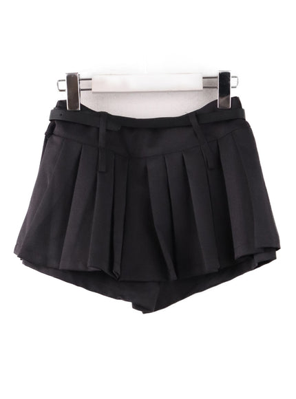 pleated-mini-skirt-with-belt-if408