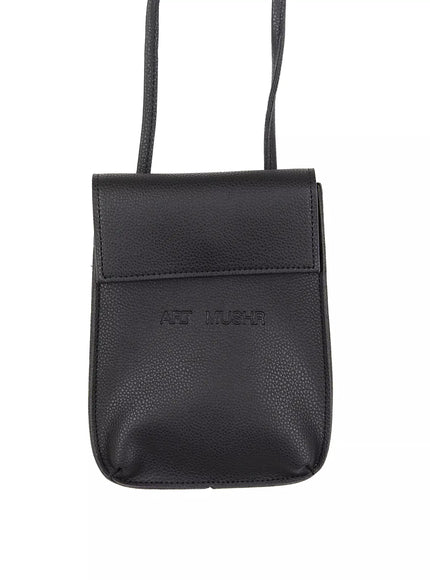 Men's Everyday Black Crossbody Bag IL516