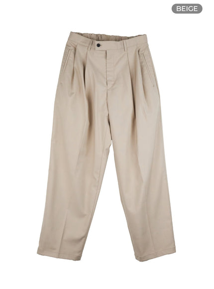 mens-solid-trousers-iu414 / Beige