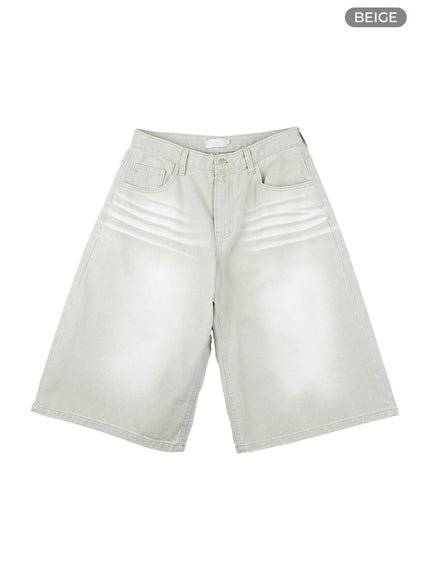 washed-baggy-jorts-il419 / Beige