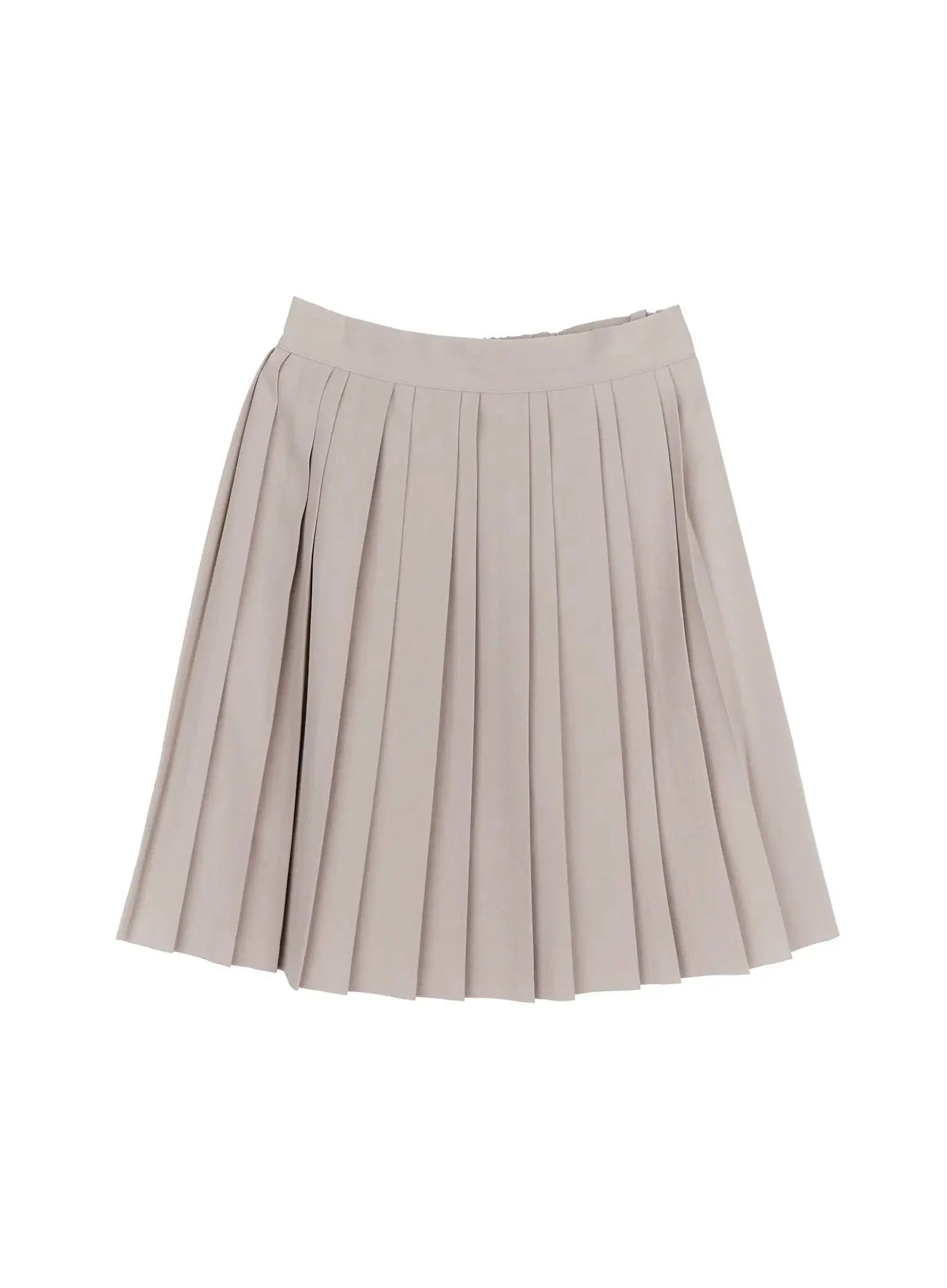pleated-midi-skirt-iy504 / Beige