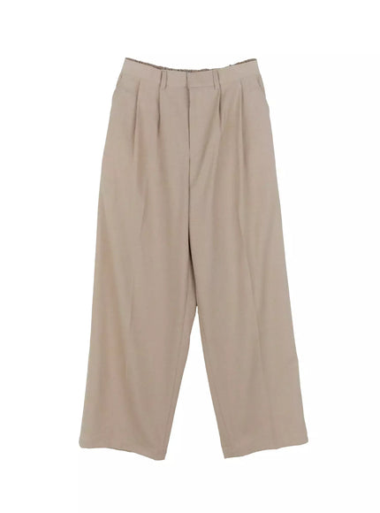 Men's Pintuck Wide-Leg Pants IG520