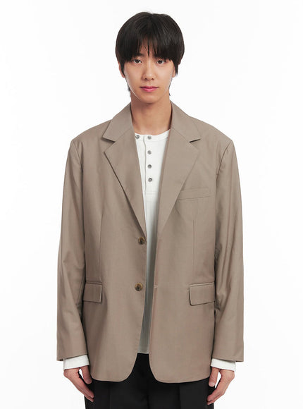 mens-classic-blazer-jacket-ia511 / Beige