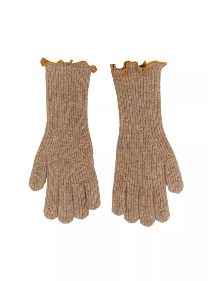 handmade-knit-touchscreen-gloves-id526 / Beige