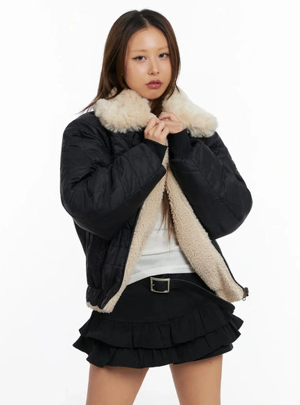 reversible-quilted-bomber-jacket-in528 / Black