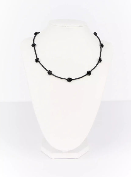 Rose Beaded Choker Necklace IF505