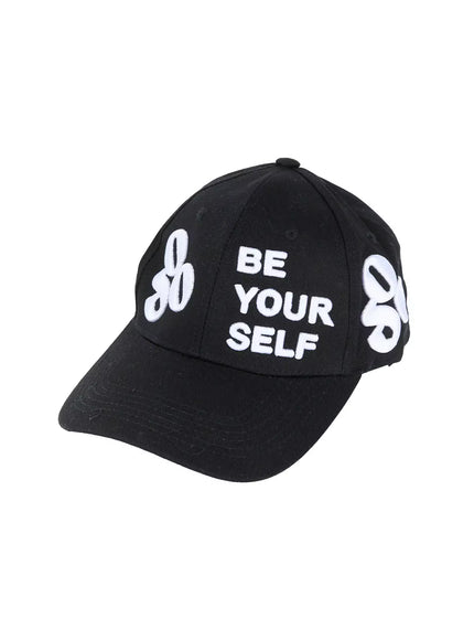 casual-lettering-cap-ig527 / Black
