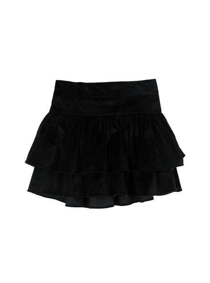 Layered Ruffle Skirt Pants ID526