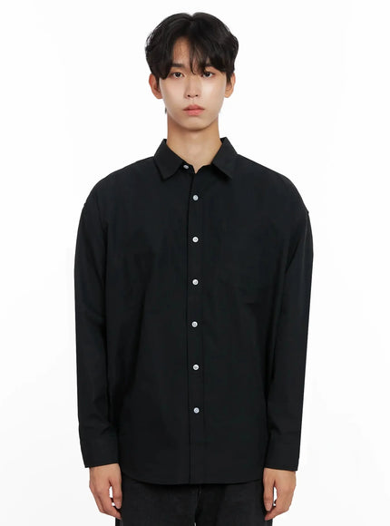 Men's Essential Button-Up Shirt IO517