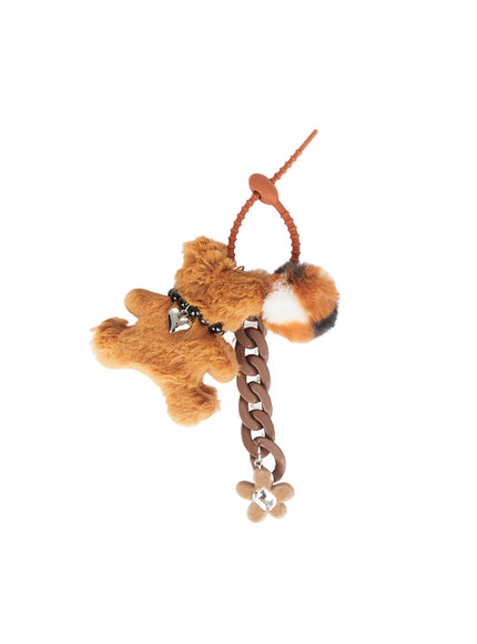 mens-teddy-keychain-iy520 / Brown