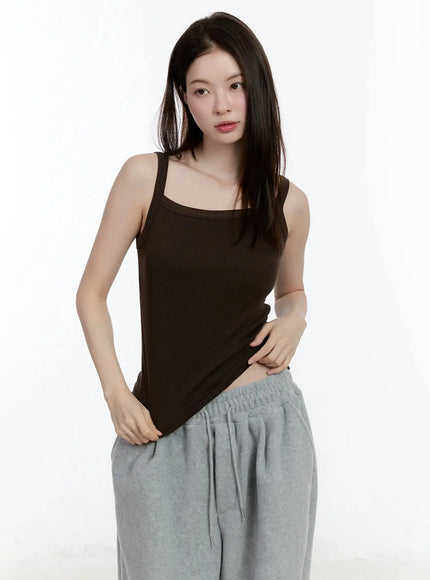 ribbed-sleeveless-top-id526 / Brown