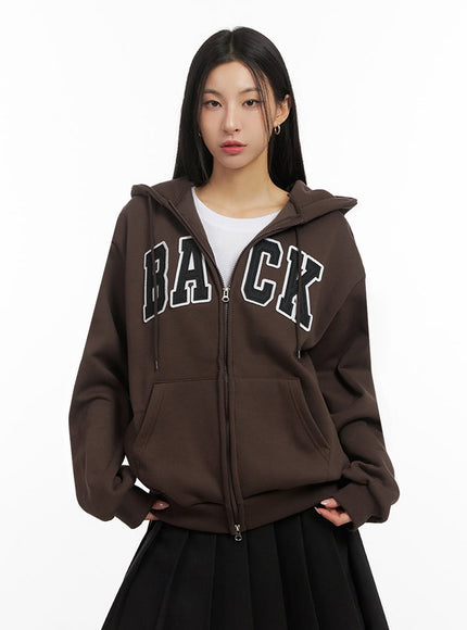 Cozy Embroidered Hooded Jacket ID431